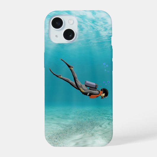 S.C.U.B.A. Duiker iPhone 15 Case (Achterkant)