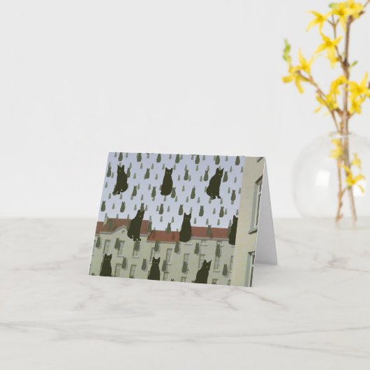 s Cats Note Kaart (Gele Bloem)