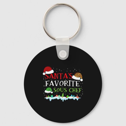 s Chef Favorite Fun Santa Sous Club Sleutelhanger (Voorkant)