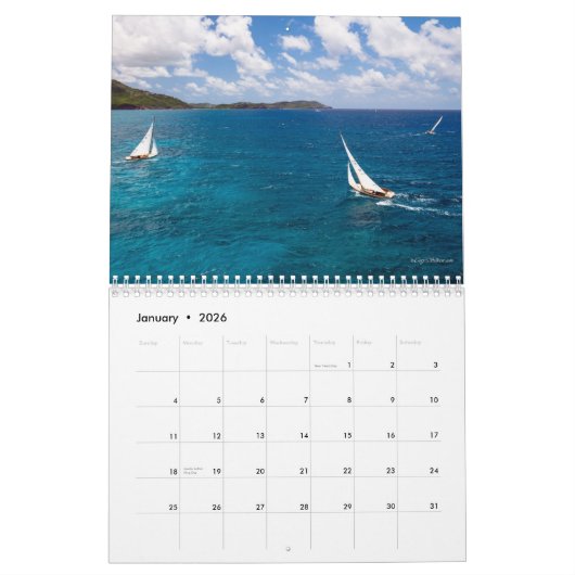 S Class Antigua 2014 Sailing Calendar Kalender (Jan 2026)