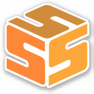 S-Cubed Oranje Logo Sticker (3" x 3")