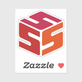 S-Cubed Rode Logo Sticker (7,62 cm x 7,62 cm)