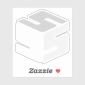 S-Cubed Witte Logo Sticker (3" x 3") (Vel)