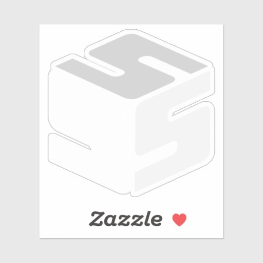 S-Cubed Witte Logo Sticker (3" x 3") (Vel)
