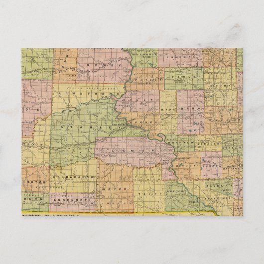 S Dakota Briefkaart (Voorkant)