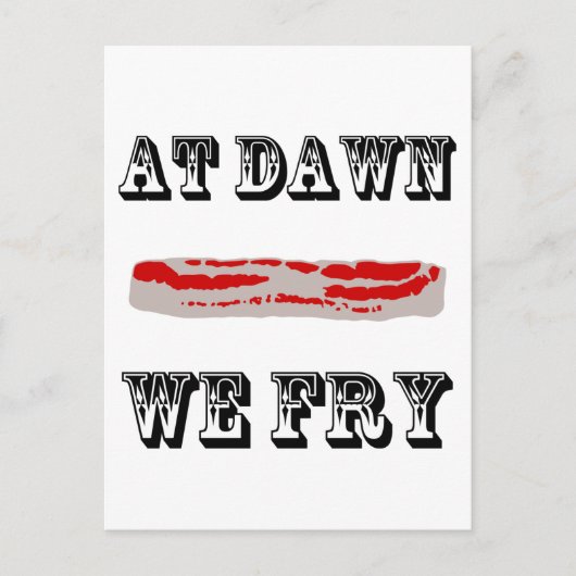 's Dawn we Fry Briefkaart (Voorkant)