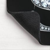 "S" Diamond Bling Mousepad Muismat (Hoek)