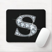 "S" Diamond Bling Mousepad Muismat (Met muis)