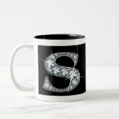 "S" Diamond Bling on Black Mok (Links)