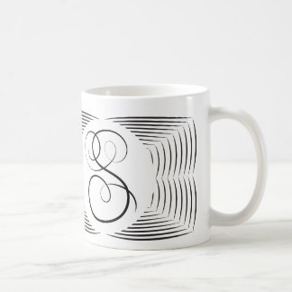 S Elegant Monogram Koffiemok