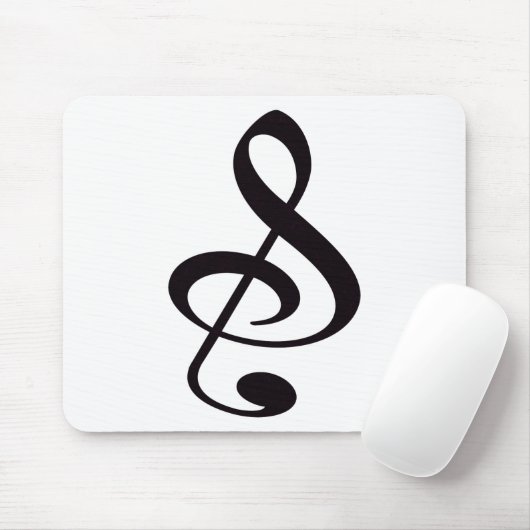 "S", "&" en/of treble Clef Musical Note Muismat (Met muis)