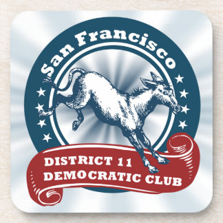 S.F. District 11 Democratische Club Onderzetters