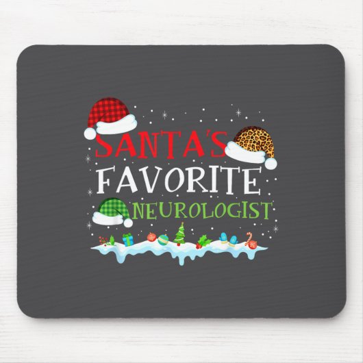 s Favorite Neurologist Fun Santa Fun Muismat (Voorkant)