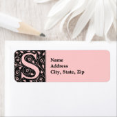 S Floral monogram Etiket (Insitu)