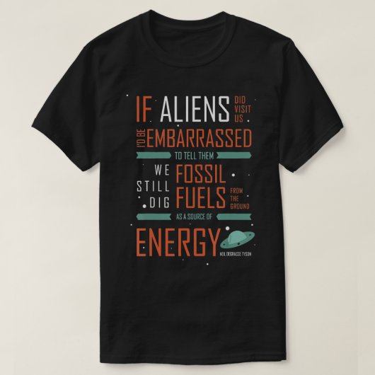s Fossiele brandstoffen als energie T-shirt (Design voorkant)