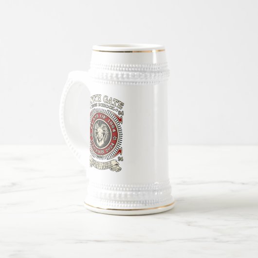 S.G.H.S. Traditioneel Duits bier Stein Bierpul (Voorkant links)