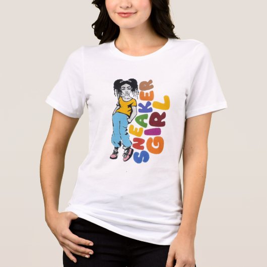 s girl Tri-Blend shirt (Voorkant)