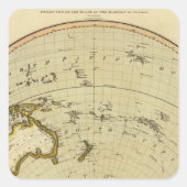 S Hemisphere, vliegtuig van Londen Vierkante Sticker (Voorkant)