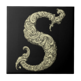 S - Het Falck Alfabet (Golden) Tegeltje