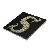 S - Het Falck Alfabet (Golden) Tegeltje (Zijkant)