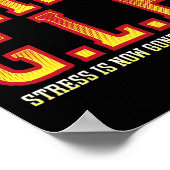 S.i.n.g.l.e Stress is nu weg Happy Singles Aware Poster (Hoek)
