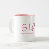 S.I.P.S. Mok Kleur Interieur - Roze (Voorkant links)