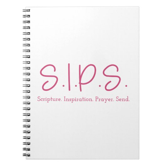 S.I.P.S. Notitieboek - Roze (Voorkant)