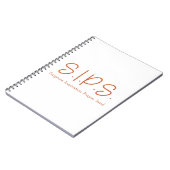S.I.P.S. Notitieboek - Sinaasappel (Linkerzijde)