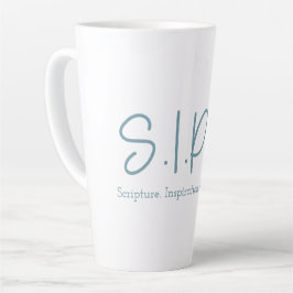 S.I.P.S. Tall Latte Mok - Blauw