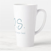 S.I.P.S. Tall Latte Mok - Blauw (Rechts)