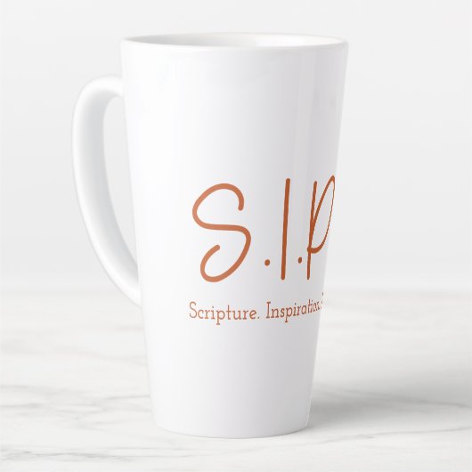 S.I.P.S. Tall Latte Mok - Sinaasappel (Linkerhoek)