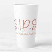 S.I.P.S. Tall Latte Mok - Sinaasappel (Voorkant)