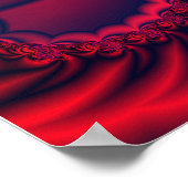 S.I. "Ruby's Passion" Abstract Fractal Art Poster (Hoek)