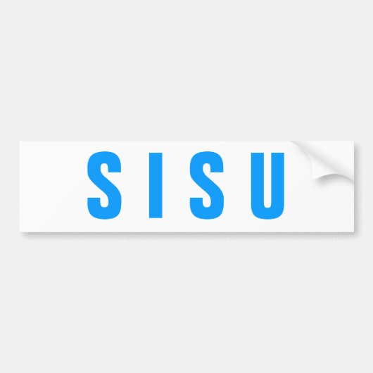 S I S U-Bumpersticker Bumpersticker (Voorkant)