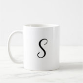 S initiaal Accent Coffee Mok-Moederdag Gift-Gift Koffiemok (Links)