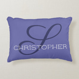 S Initiaal Custom Name Calligraphy Trendy Accent Kussen