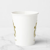 S Initial Gouden Kuif Papier bekers (Links)