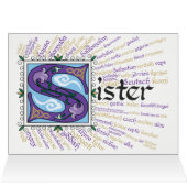 S is for Sister Card (Binnen Horizontaal (Boven))