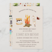 S is leuker | Camping Verjaardag Uitnodiging (Voorkant / Achterkant)