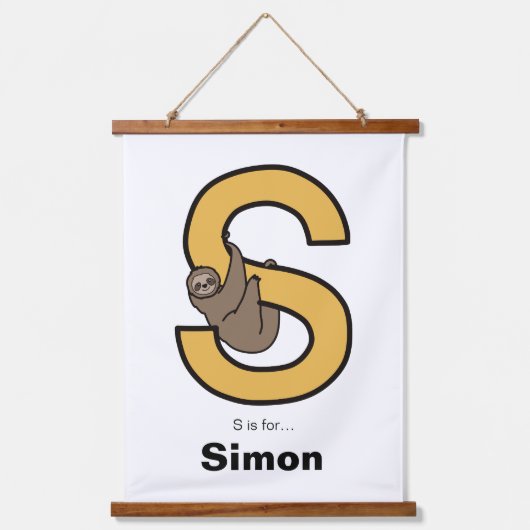 S is voor... hangend wandkleed (Voorkant)