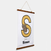 S is voor... hangend wandkleed (Gebogen)