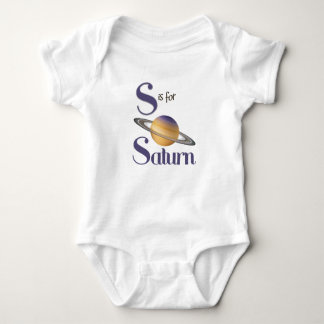 S is voor het Saturn Cute Planet & Astronomie Desi Romper