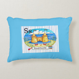 S is voor Sandcastle Decoratief Kussen