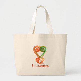 S is voor Sankofa Grote Tote Bag