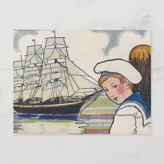 S is voor schip briefkaart (Voorkant)