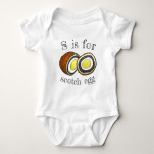 S is voor SCOTCH EGG British Snack Food SaUSE Romper