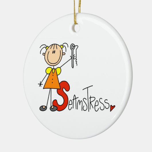 S is voor Seamstress Keramisch Ornament (Links)
