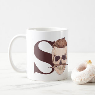 S is voor Skeleton   Hipster Skeleton Koffiemok
