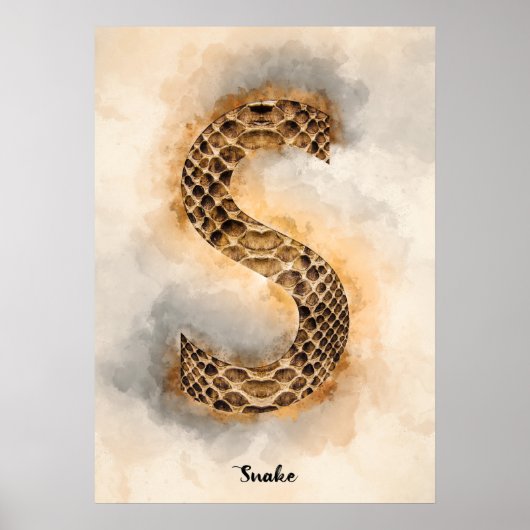 S is voor slang poster (Voorkant)