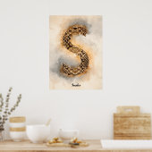 S is voor slang poster (Keuken)